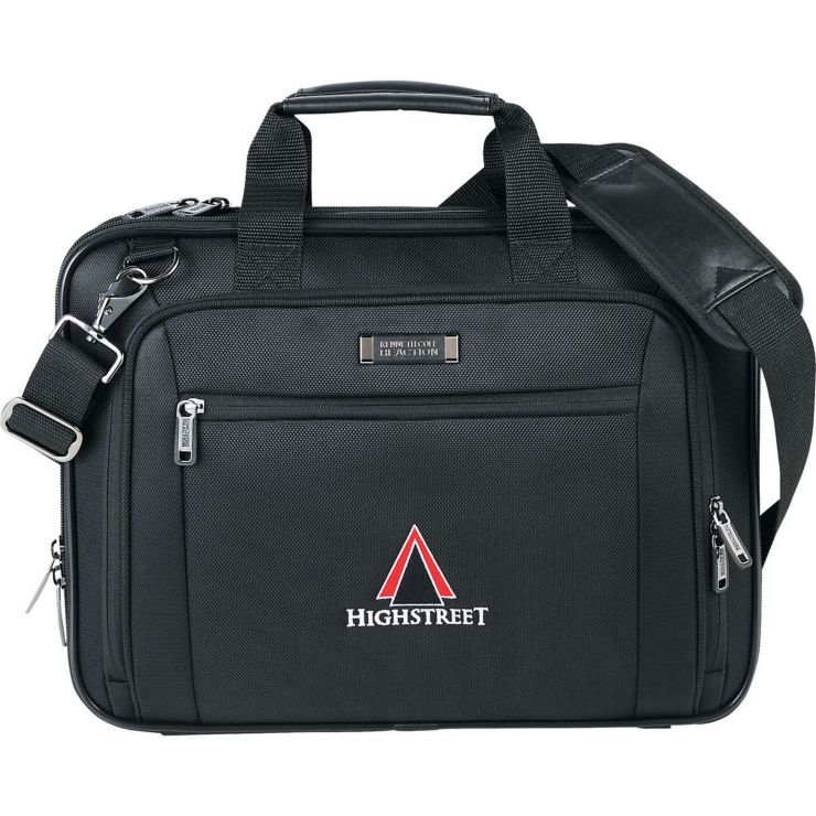 Kenneth Cole® EZ-Scan Single Gusset Laptop Case - Black