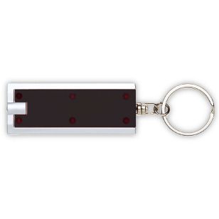 LED Flashlight Keychain - Black