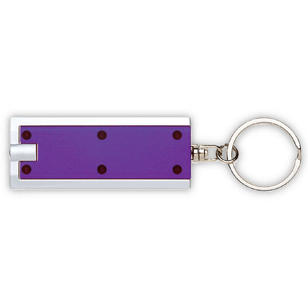 LED Flashlight Keychain - Purple