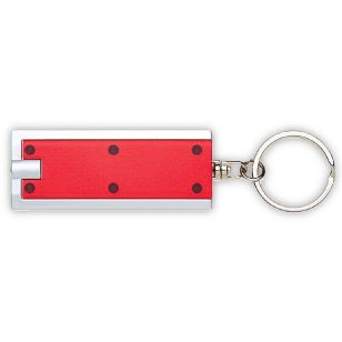 LED Flashlight Keychain - Red