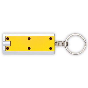 LED Flashlight Keychain - Yellow