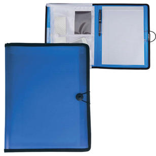 Meeting Organizer / Folio (Full/Letter Size) - Blue, Translucent