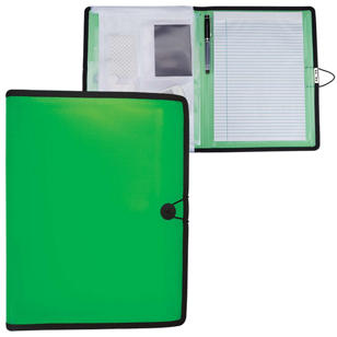 Meeting Organizer / Folio (Full/Letter Size) - Green, Lime Translucent