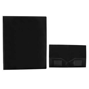 2-Pocket Folder - Black