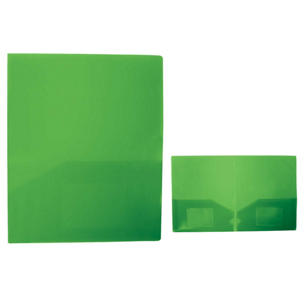 2-Pocket Folder - Green, Lime