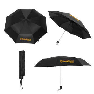 42" Budget Folding Umbrella - Black
