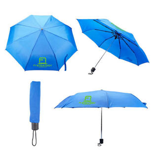 42" Budget Folding Umbrella - Light Blue