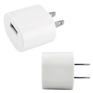 USB to AC Adapter - UL Certified - White