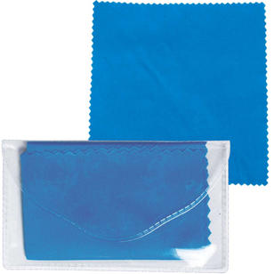 Microfiber Cleaner Cloth in Pouch - Blue