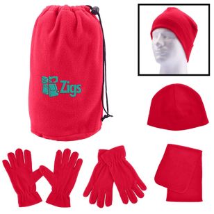 Jet Fleece Winter Set - Red