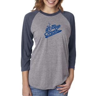 Next Level Unisex Triblend 3/4 Sleeve Raglan Tee - Dark/All - Blue, Navy Vintage/Gray, Heather Premium