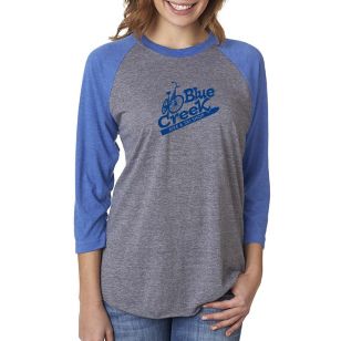 Next Level Unisex Triblend 3/4 Sleeve Raglan Tee - Dark/All - Blue, Royal Vintage/Gray, Heather Premium