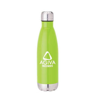 Solana 17 oz. Stainless Steel Vacuum Bottle w/ Copper Lining - Green, Lime