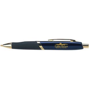 Commonwealth Click Pen - Black Ink - Blue