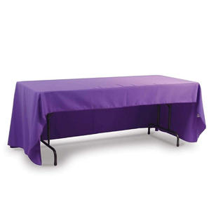 24 Hour Quick Ship 8' Economy Table Throw (Full-Color) - Purple