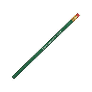 Thrifty Pencil with Pink Eraser - Green, Dark