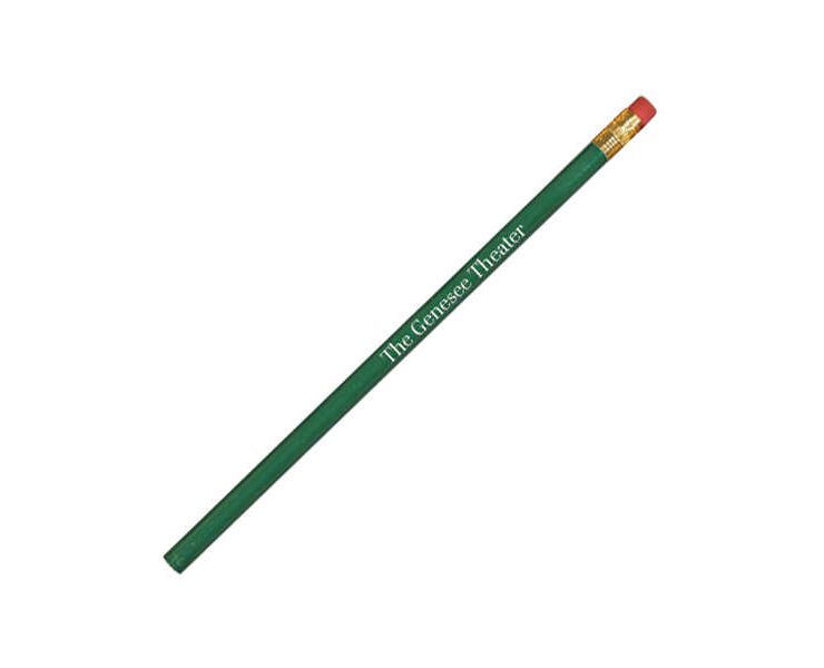 Thrifty Pencil with Pink Eraser - Green, Dark