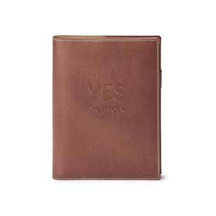 Nathan Genuine Leather Refillable Journal - Brown