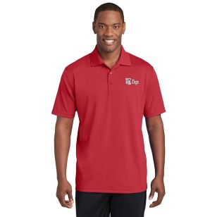 Sport-Tek PosiCharge RacerMesh Polo - Dark/All - Red, True