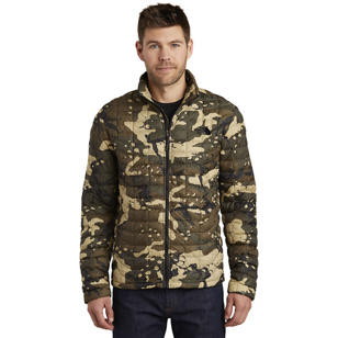 The North Face Thermoball Trekker Jacket - Dark/All - Burnt Olive Green Woodchip Camo Print