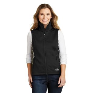 The North Face Ladies Ridgeline Soft Shell Vest - Dark/All - Black