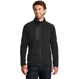 The North Face Canyon Flats Fleece Jacket- Dark/All - Black