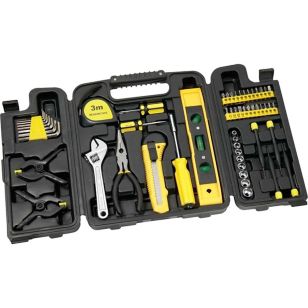 55pc Tool Set with Tri-Fold Carrying Case - Black