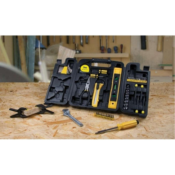 55pc Tool Set with Tri-Fold Carrying Case - Black