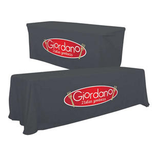 6'/8' Convertible Table Throw (Full-Color, One Location) - Charcoal