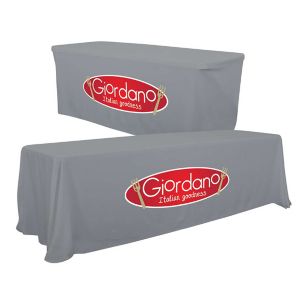 6'/8' Convertible Table Throw (Full-Color, One Location) - Gray - PMS 422