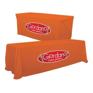 6'/8' Convertible Table Throw (Full-Color, One Location) - Orange