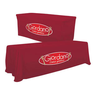6'/8' Convertible Table Throw (Full-Color, One Location) - Red