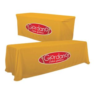 6'/8' Convertible Table Throw (Full-Color, One Location) - Yellow (PMS-Yellow C)