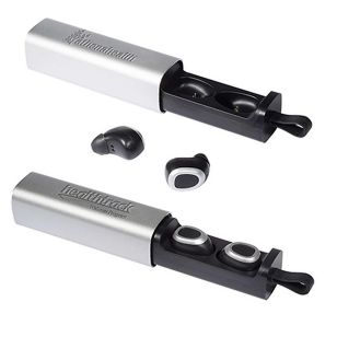 Wireless Bluetooth Earbuds with Power Bank Case - Silver
