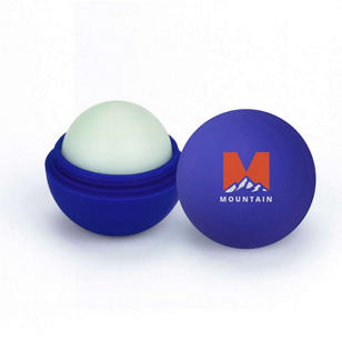 USA Made Rubber Lip Balm - Blue