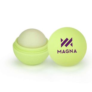 USA Made Rubber Lip Balm - Green, Light