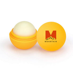 USA Made Rubber Lip Balm - Orange