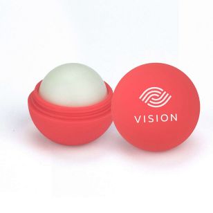 USA Made Rubber Lip Balm - Red