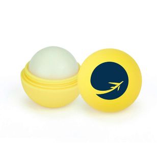 USA Made Rubber Lip Balm - Yellow (PMS-Yellow C)