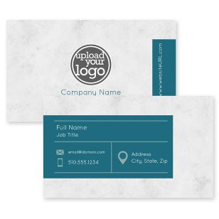 Granite Tab Business Card 2x3-1/2 Rectangle Horizontal - Venice Blue