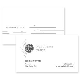 Chasing The Lines Business Card 2x3-1/2 Rectangle Horizontal - Dusty Gray