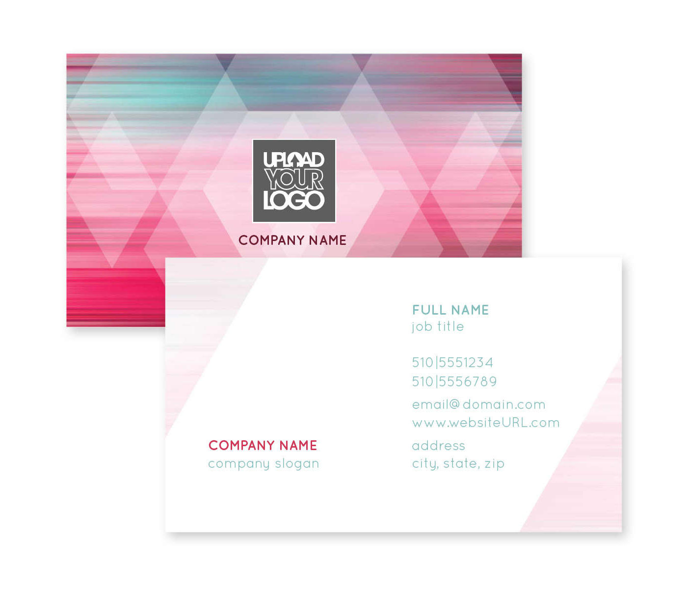 Color Flare Business Card 2x3-1/2 Rectangle Horizontal