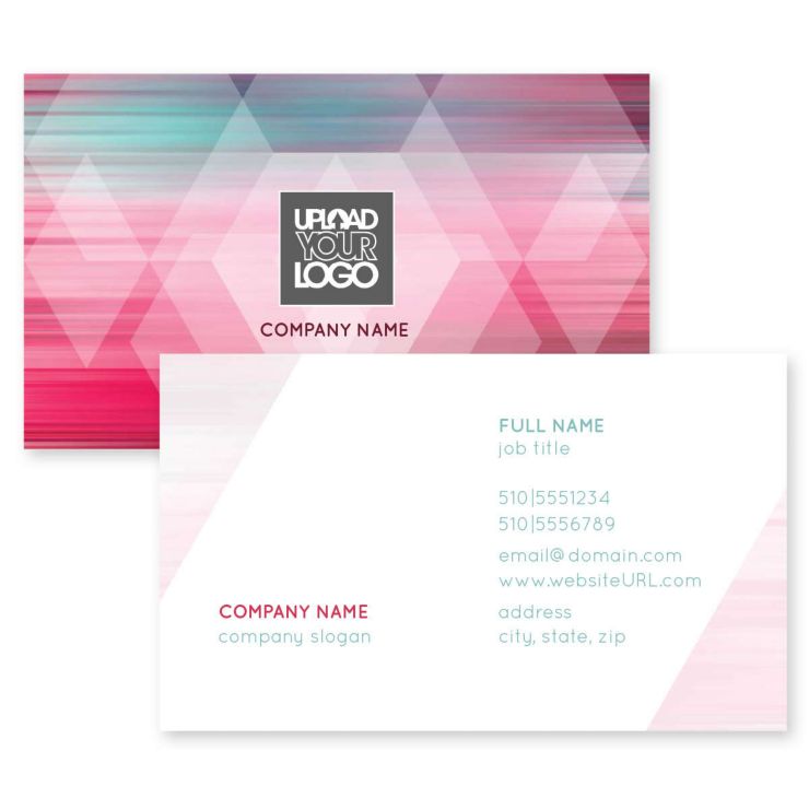 Color Flare Business Card 2x3-1/2 Rectangle Horizontal