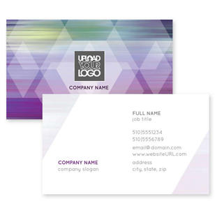 Color Flare Business Card 2x3-1/2 Rectangle Horizontal - Affair Purple