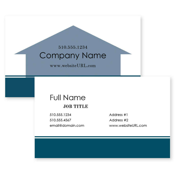 Home Again Real Estate Business Card 2x3-1/2 Rectangle Horizontal