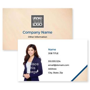 Home Sweet Home Business Card 2x3-1/2 Rectangle Horizontal - Venice Blue