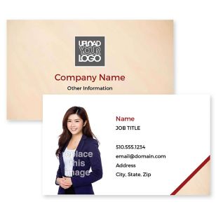 Home Sweet Home Business Card 2x3-1/2 Rectangle Horizontal - Wine