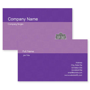 Labyrinth Checkers Business Card 2x3-1/2 - Violet