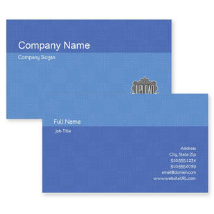 Labyrinth Checkers Business Card 2x3-1/2 - Venice Blue