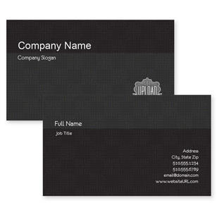 Labyrinth Checkers Business Card 2x3-1/2 - Black